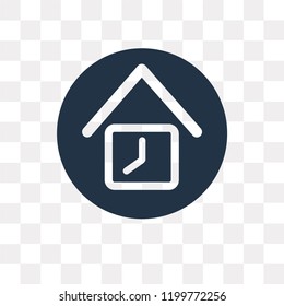 Time vector icon isolated on transparent background, Time transparency concept can be used web and mobile