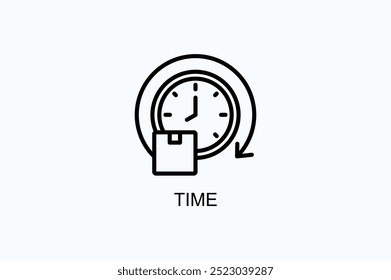Time Vector Icon Or Logo Illustration