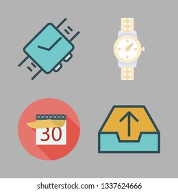 time vector icon set