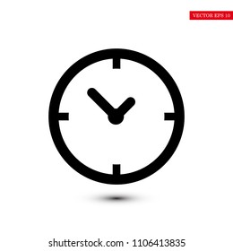 Time vector icon, stock vector illustration flat design style