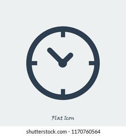 Time vector icon, stock vector illustration flat design style