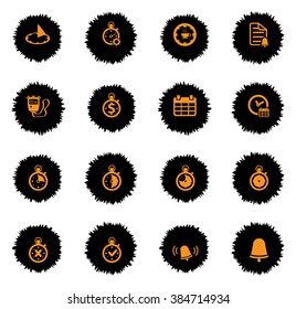 Time vector icons for web sites and user interface