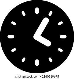 Time vector illustration. Flat illustration iconic design of time, isolated on a white background.