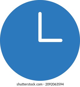 Zeit, Vektorgrafik einzeln auf transparentem Hintergrund. glyph-Vektorsymbole für Konzept- oder Web-Grafiken.
