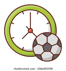 time Vector illustration on a transparent background. Premium quality symbols.Vector line flat color icon for concept and graphic design.