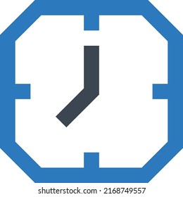 Time  Vector illustration on a transparent background. Premium quality symmbols. Glyphs vector icons for concept and graphic design. 
