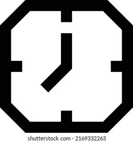 Time  Vector illustration on a transparent background. Premium quality symmbols. Glyphs vector icons for concept and graphic design. 
