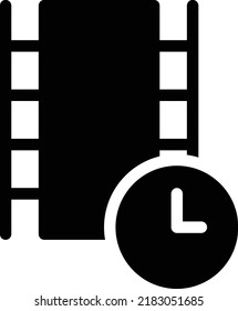 Time Vector illustration on a transparent background.Premium quality symbols.Glyphs vector icon for concept and graphic design.