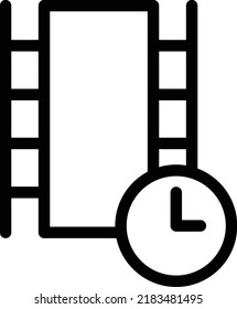 Time Vector illustration on a transparent background.Premium quality symmbols.Stroke vector icon for concept and graphic design.