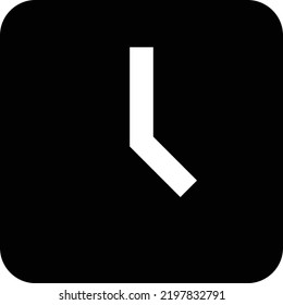 Zeit Vektorgrafik auf transparentem Hintergrund.Symbole in Premium-Qualität.Glyphen Vektorsymbol für Konzept und Grafikdesign.