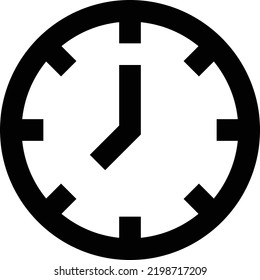 TIme   Ilustración vectorial en un fondo transparente. Símbolos de calidad superior. Iconos vectoriales de glifos para diseño de conceptos y gráficos.