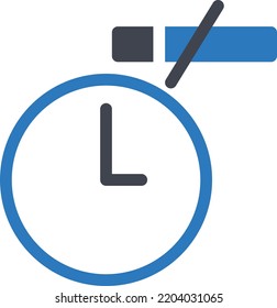 Time Vector illustration on a transparent background. Premium quality symmbols. Glyphs vector icons for concept and graphic design. 

