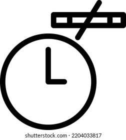 Ilustración del vector de tiempo en un fondo transparente. Símbolos de calidad superior. Iconos vectoriales de línea delgada para el diseño de conceptos y gráficos.