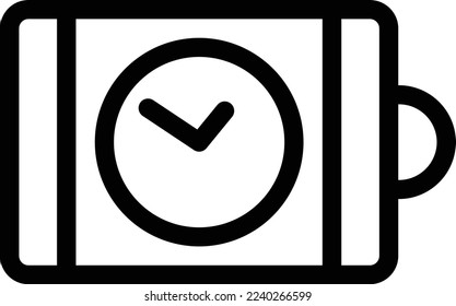 Time Vector illustration on a transparent background. Premium quality symmbols. Thin line vector icons for concept and graphic design. 

