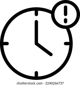 Zeit-Vektorgrafik auf transparentem Hintergrund. Hochwertige Symbole. Dünne Vektorsymbole für Konzept und Grafikdesign. 
