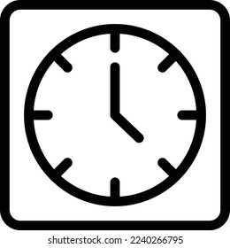 ilustración del vector de tiempo en un fondo transparente. Símbolos de calidad superior. Iconos vectoriales de línea delgada para el diseño de conceptos y gráficos. 
