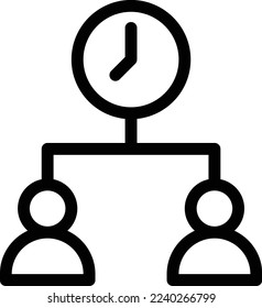 time Vector illustration on a transparent background. Premium quality symmbols. Thin line vector icons for concept and graphic design. 
