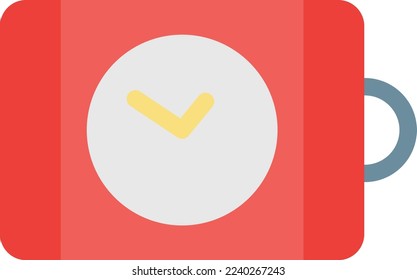 Ilustración del vector de tiempo en un fondo transparente. Símbolos de calidad superior. Iconos vectoriales de color de línea para el concepto y el diseño gráfico.