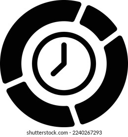 time Vector illustration on a transparent background. Premium quality symmbols. Glyphs vector icons for concept and graphic design.