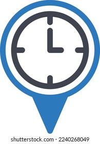 time Vector illustration on a transparent background. Premium quality symmbols. Glyphs vector icons for concept and graphic design.