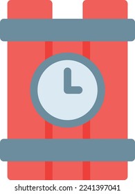 Zeit-Vektorgrafik auf transparentem Hintergrund. Hochwertige Symbole. Zeilenfarbige Vektorsymbole für Konzept und Grafikdesign.
