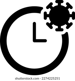 Time Vector illustration on a transparent background. Premium quality symmbols. Glyphs vector icons for concept and graphic design. 
