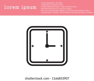 Time vector line icon