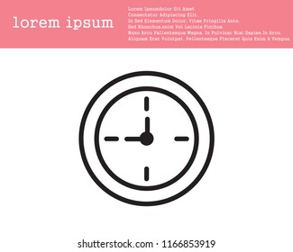 Time vector line icon