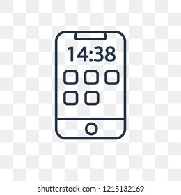 Time vector outline icon isolated on transparent background, high quality linear Time transparency concept can be used web and mobile