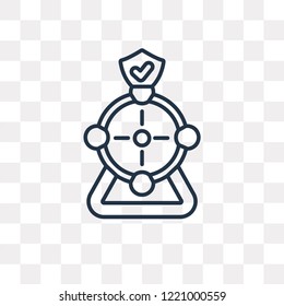 Time vector outline icon isolated on transparent background, high quality linear Time transparency concept can be used web and mobile