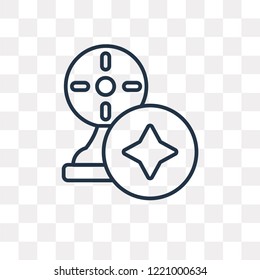 Time vector outline icon isolated on transparent background, high quality linear Time transparency concept can be used web and mobile