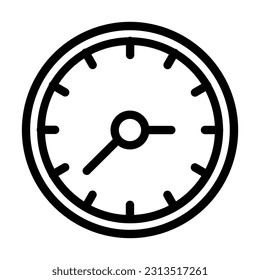 Icono De Línea Gruesa Del Vector De Tiempo Para Uso Personal Y Comercial.
