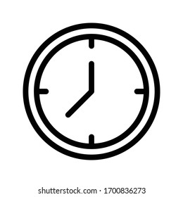 time vector thin line icon 