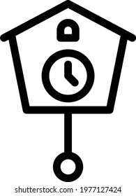 time vector thin line icon