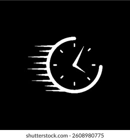 time vector thin line icon 