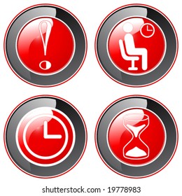 Time to wait, clock, Caution