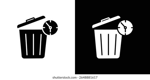 Time waste icon of a flat style vector