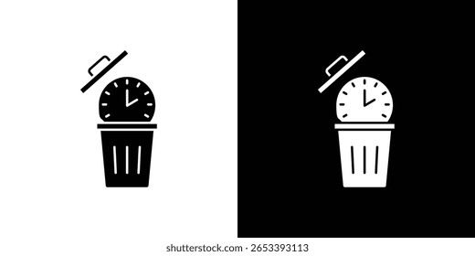 Ícone de desperdício de tempo Gráficos escalonáveis por vetor