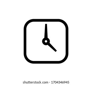 time, watch and alarm icon vector isolated with line icon style.