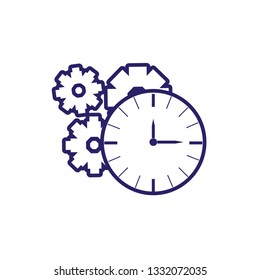 time watch with gears pinion
