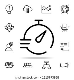 time watch icon. startups icons universal set for web and mobile on white background
