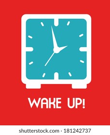 time watch over  background vector illustration