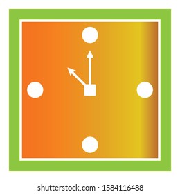 time watch over white background vector icon  illustration for apps,web,and advertisement. 24 Hours, Clock, Time Vector Color Icons Set. 