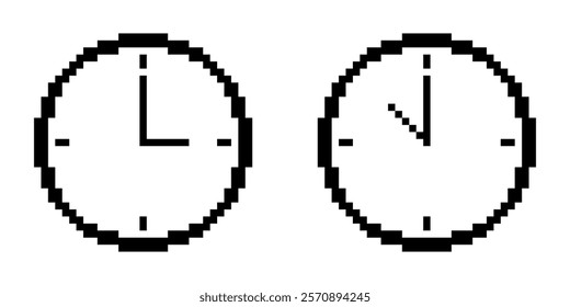 Time watch pixel art icon