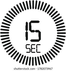 símbolo del segundo icono de reloj