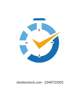 Time watch sign logo vector image
