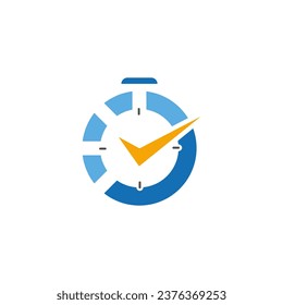 Imagen vectorial del logotipo del signo de reloj