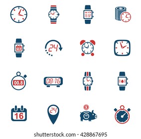 time web icons for user interface design