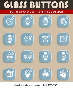 time web icons for user interface design
