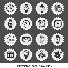 time web icons for user interface design